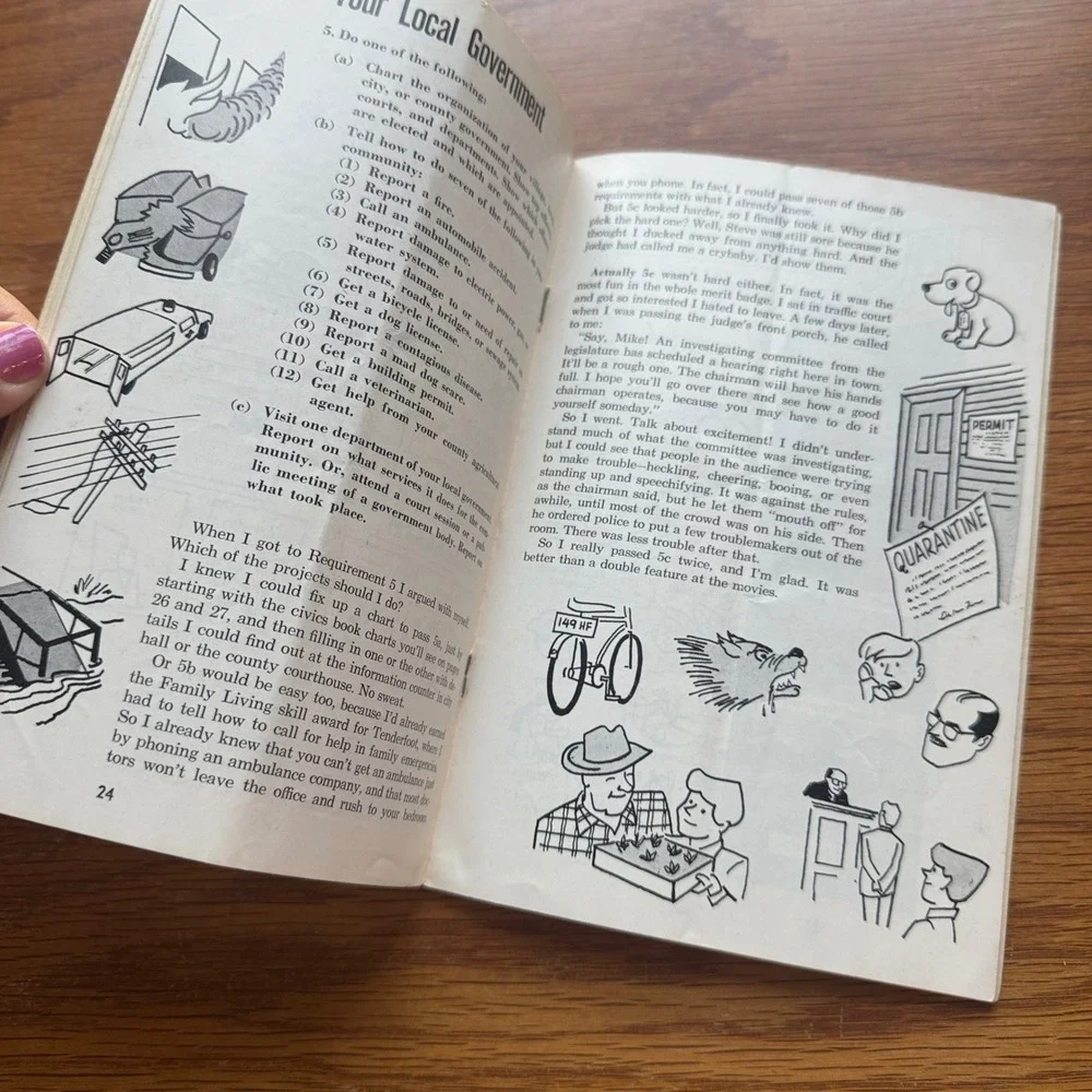 Vintage 1973 Boy Scouts of America Citizenship in the Community Merit Badge Book
